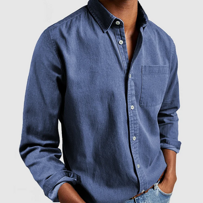 Men's Casual Shirt – Lightweight Cotton Button-Up for Everyday Wear