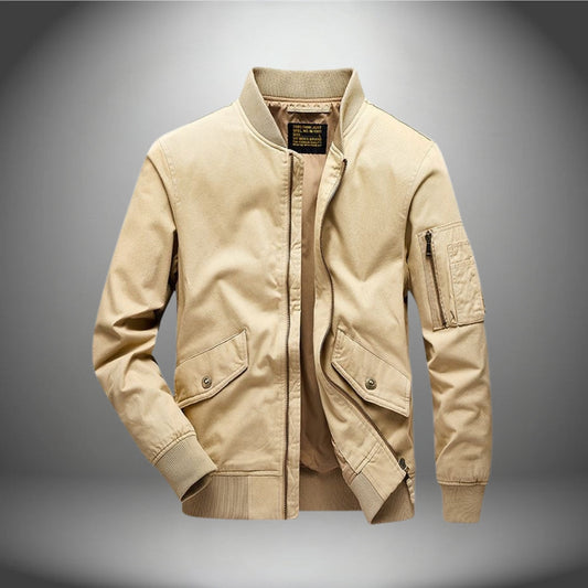 Men's Bomber Jacket – Stylish Lightweight Flight Jacket for Casual Wear