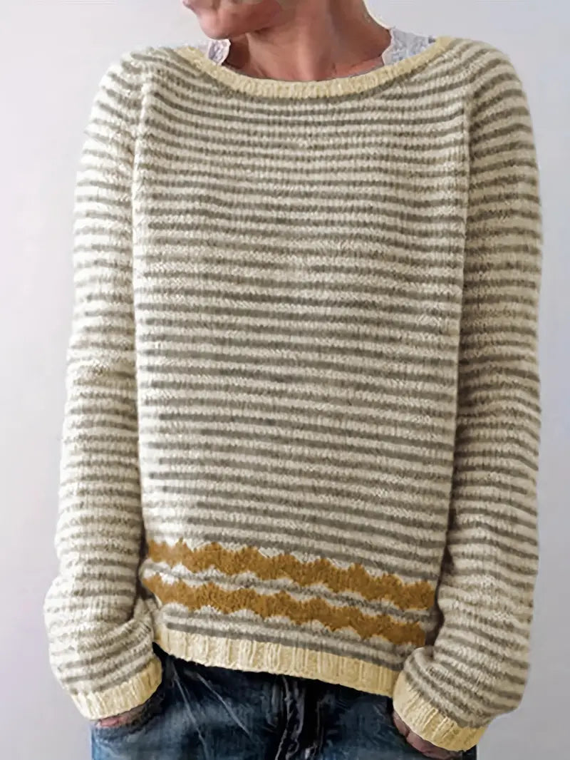 Women's Striped Jumper – Cozy Knit Sweater for Casual and Chic Outfits