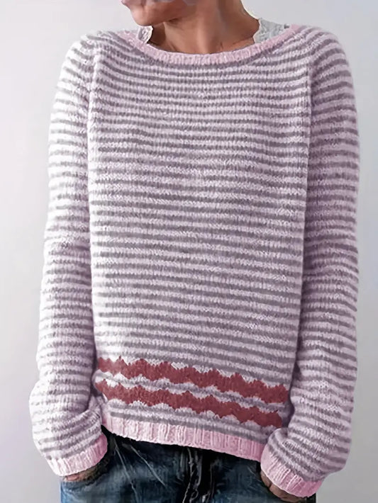 Women's Striped Jumper – Cozy Knit Sweater for Casual and Chic Outfits