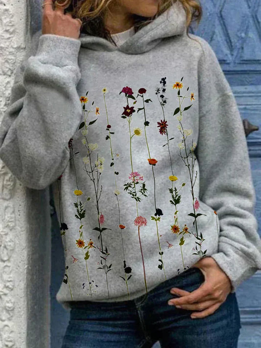 Floral Jumper for Women – Stylish Knit Sweater with Long Sleeves for Spring