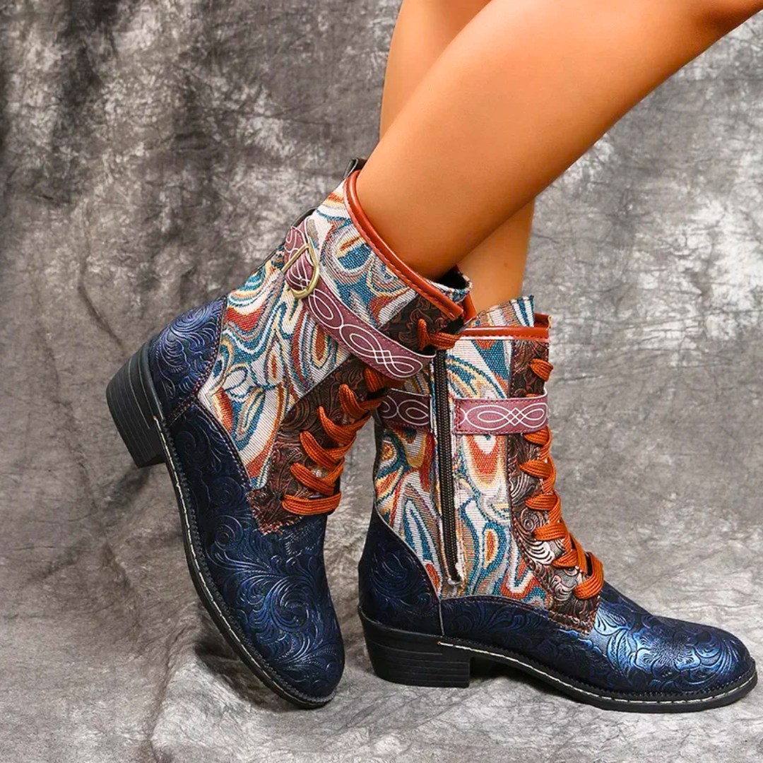 Women’s Retro Boots – Stylish Vintage Ankle Boots for Casual Wear