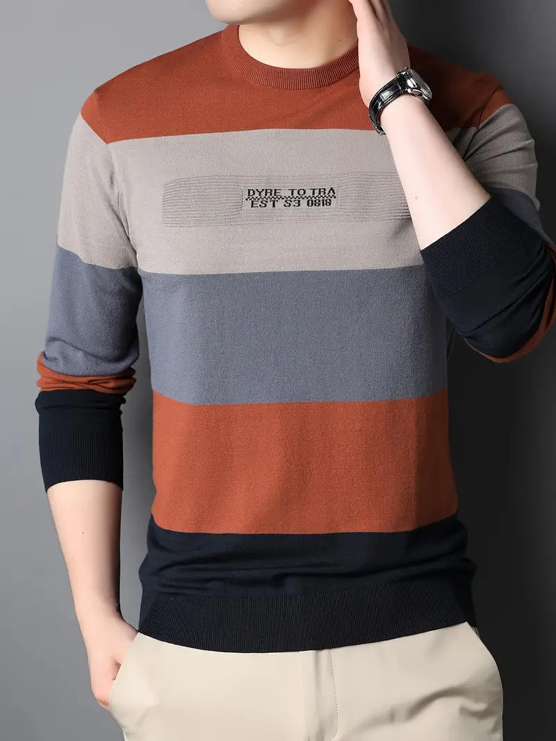 Men's Casual Jumper – Stylish Knit Sweater for Everyday Wear and Comfort