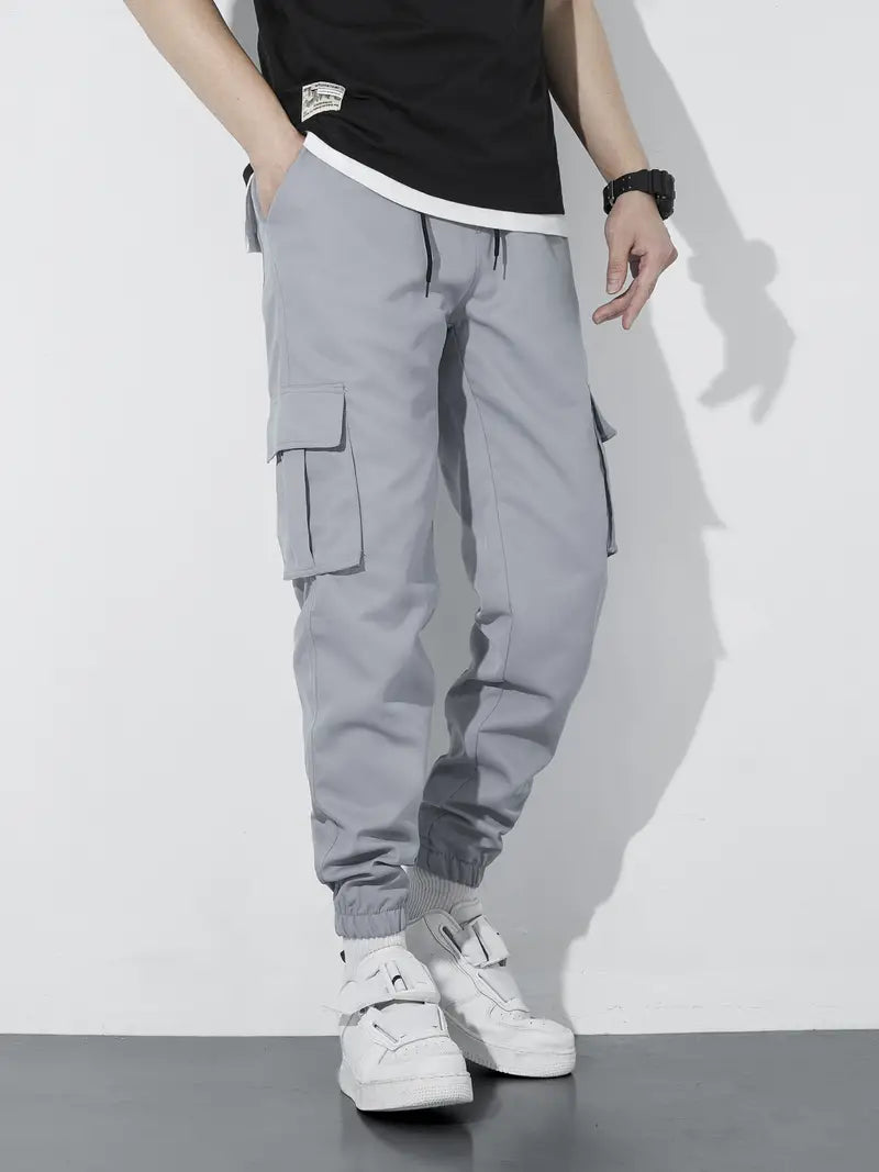 Men's Cargo Joggers – Stylish Lightweight Pants with Pockets for Casual Wear