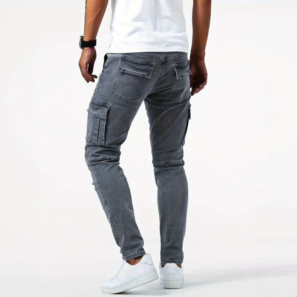 Men's Cargo Jeans – Casual Fit, Durable Fabric, Versatile Everyday Wear