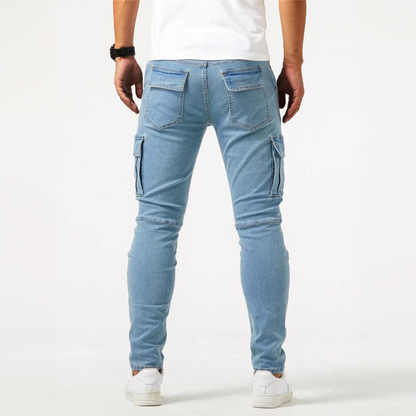 Men's Cargo Jeans – Casual Fit, Durable Fabric, Versatile Everyday Wear