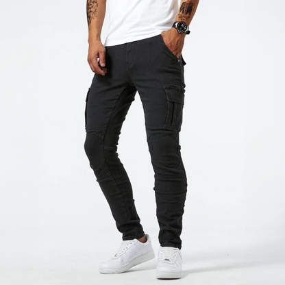 Men's Cargo Jeans – Casual Fit, Durable Fabric, Versatile Everyday Wear