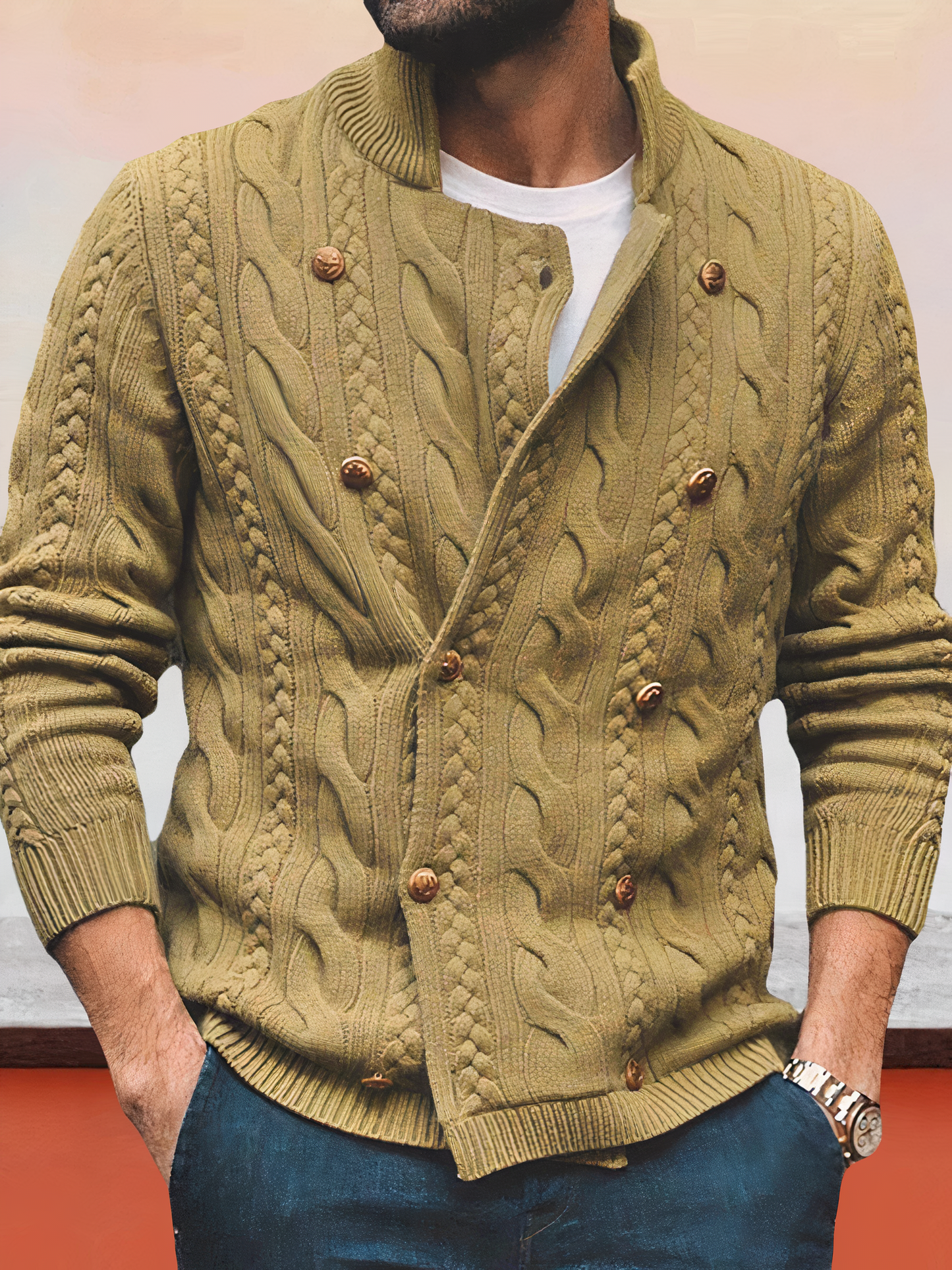 Men's Stylish Jumper – Elegant Knit Sweater for Casual and Formal Wear