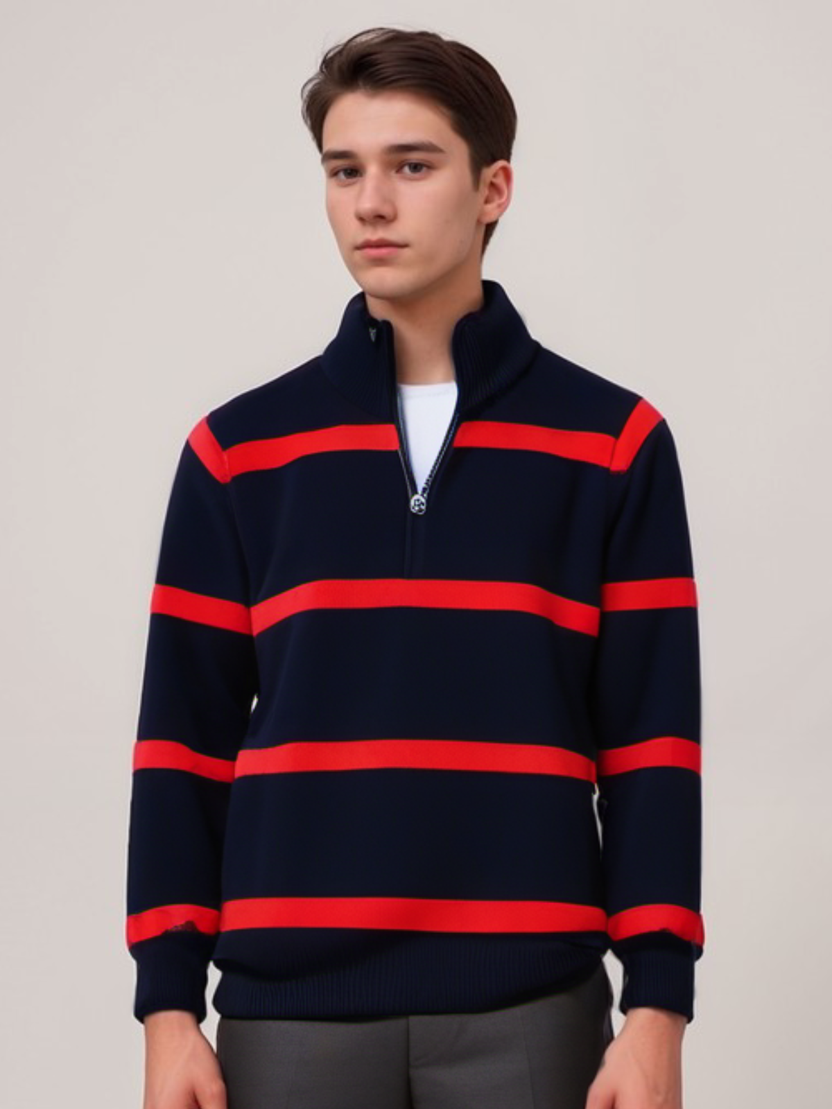 Men's Striped Jumper – Stylish Knit Sweater for Casual and Smart Wear