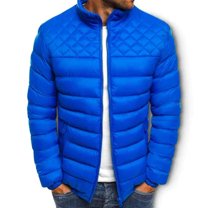 Padded Jacket for Men – Warm Insulated Winter Coat with Hood and Zipper