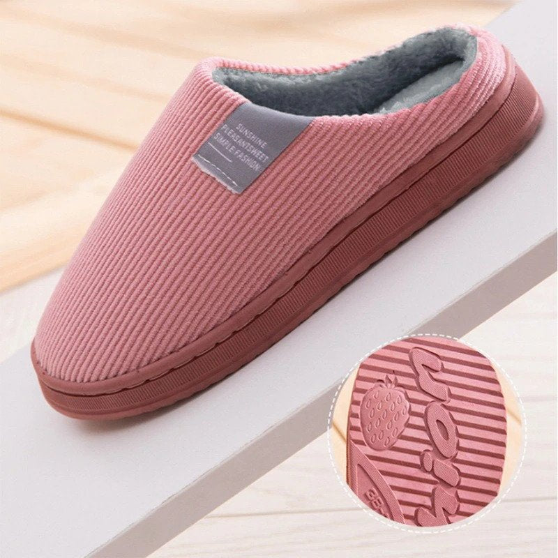 Warm Slippers for Women – Cozy Fleece Lined House Shoes for Winter Comfort