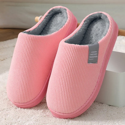 Warm Slippers for Women – Cozy Fleece Lined House Shoes for Winter Comfort