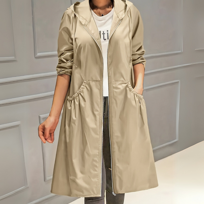 Women's Hooded Casual Coat – Stylish Lightweight Jacket for Everyday Wear