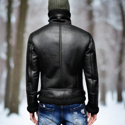 Men's Leather Jacket – Stylish Genuine Leather Coat for Casual & Formal Wear