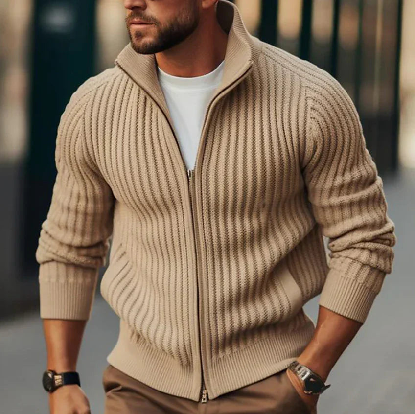 Men's Warm Pullover – Cozy Knit Sweater for Winter Casual Wear