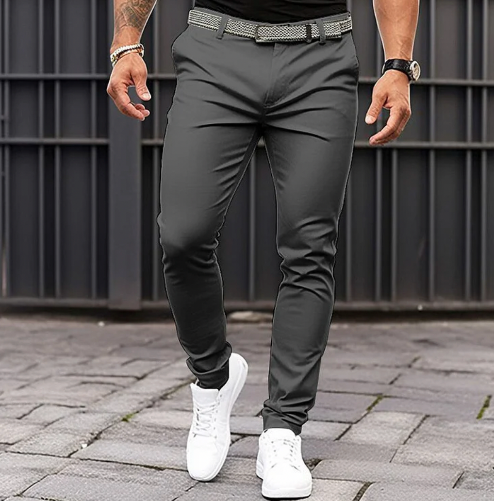 Men's Stylish Trousers – Slim Fit, Comfortable Fabric for Casual or Formal Wear