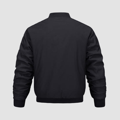 Men's Zip-Up Bomber Jacket – Stylish Lightweight Jacket for Casual Wear