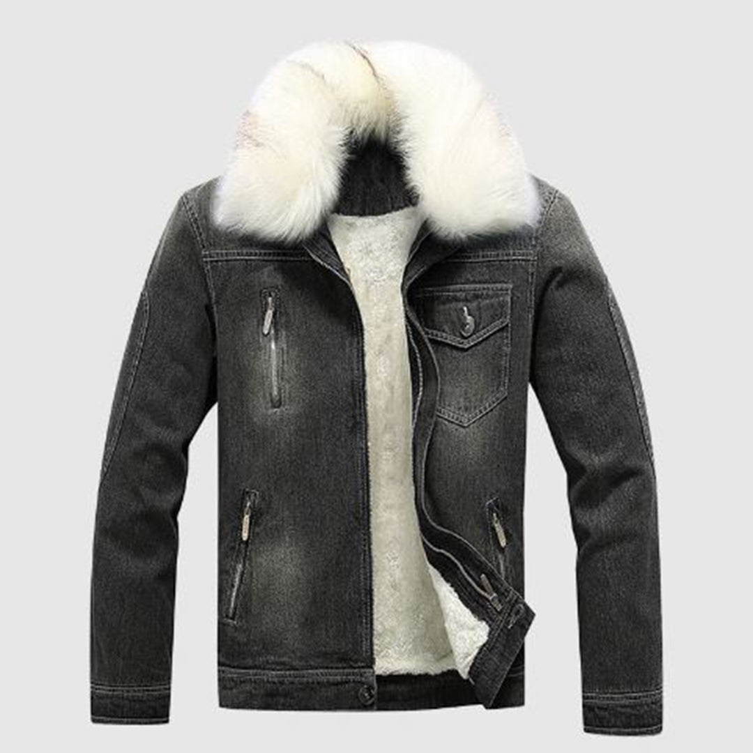 Men's Denim Winter Jacket – Warm, Stylish & Durable Outerwear for Cold Weather