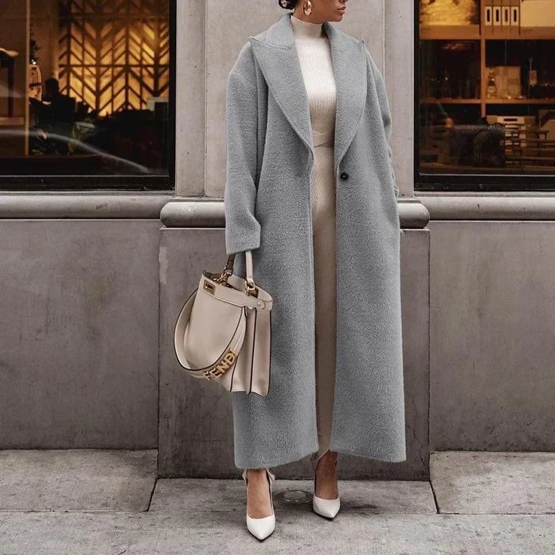 Winter Coat for Women – Long Warm Stylish Outerwear with Pockets