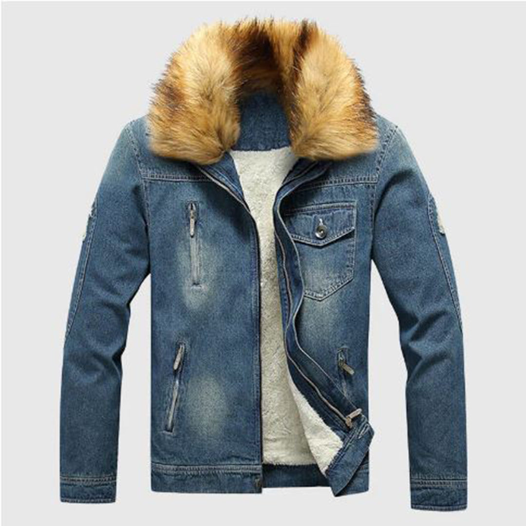 Men's Denim Winter Jacket – Warm, Stylish & Durable Outerwear for Cold Weather