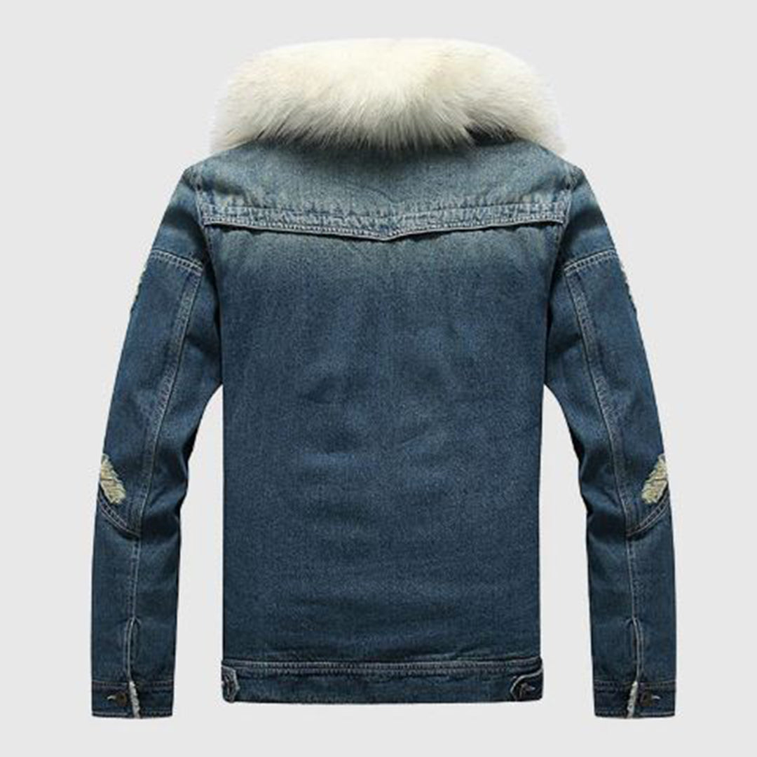 Men's Denim Winter Jacket – Warm, Stylish & Durable Outerwear for Cold Weather