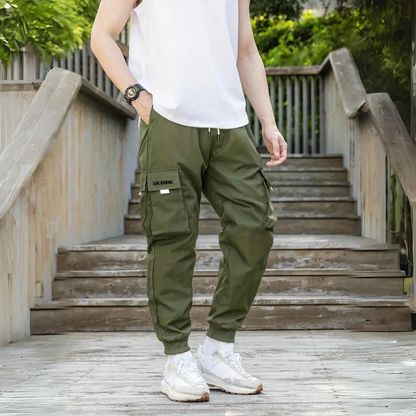 Men's Cargo Trousers – Durable Utility Pants with Pockets for Outdoor Wear