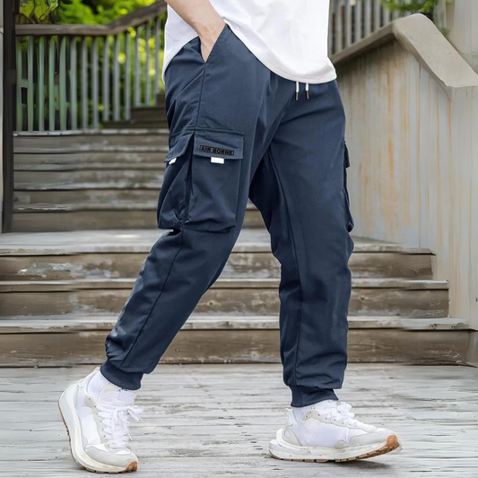 Men's Cargo Trousers – Durable Utility Pants with Pockets for Outdoor Wear