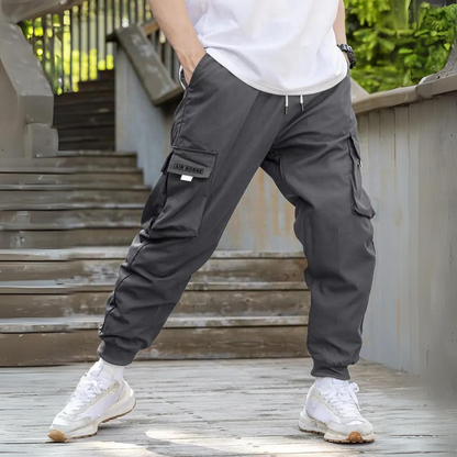 Men's Cargo Trousers – Durable Utility Pants with Pockets for Outdoor Wear