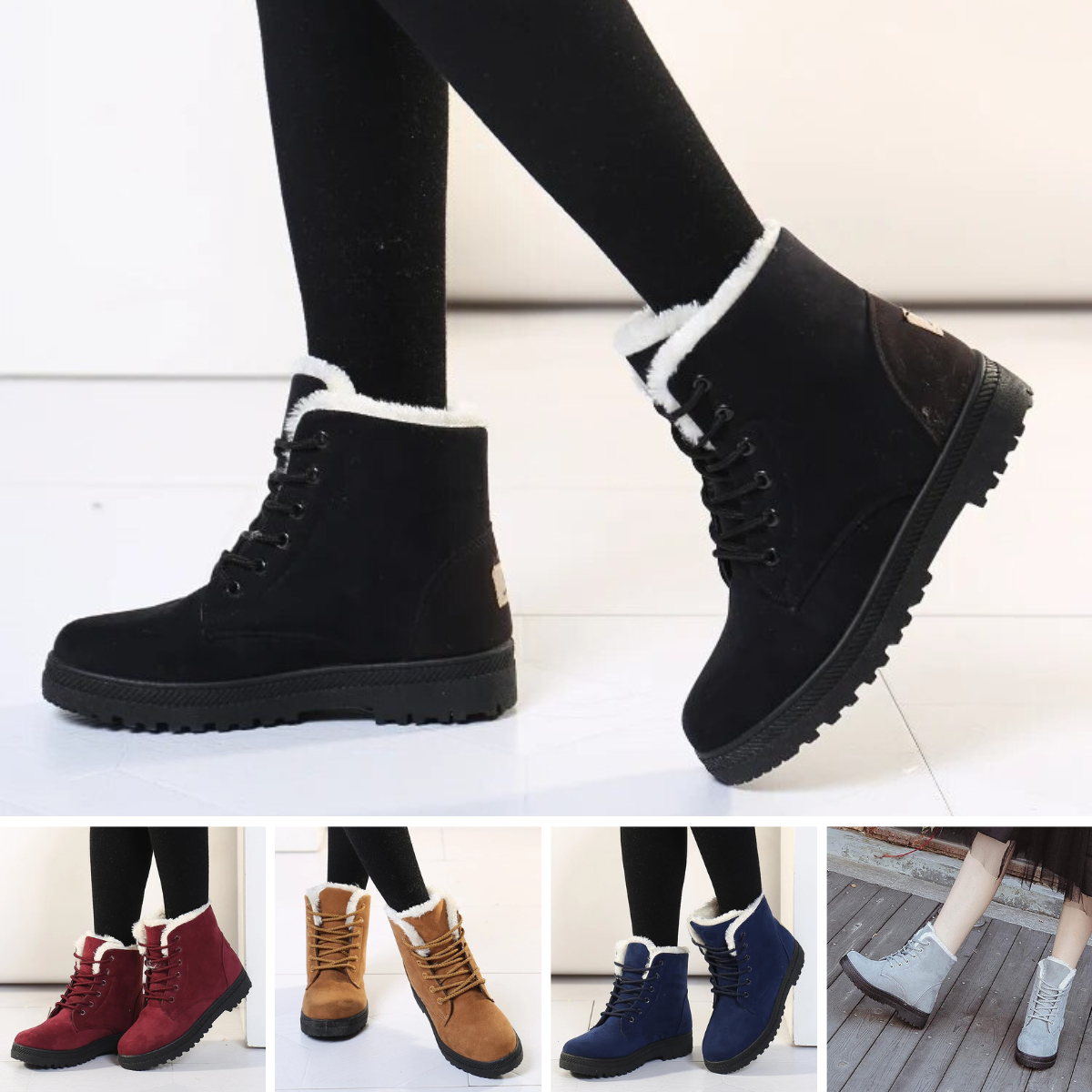 Winter Boots for Women – Stylish Waterproof Snow Boots with Warm Lining