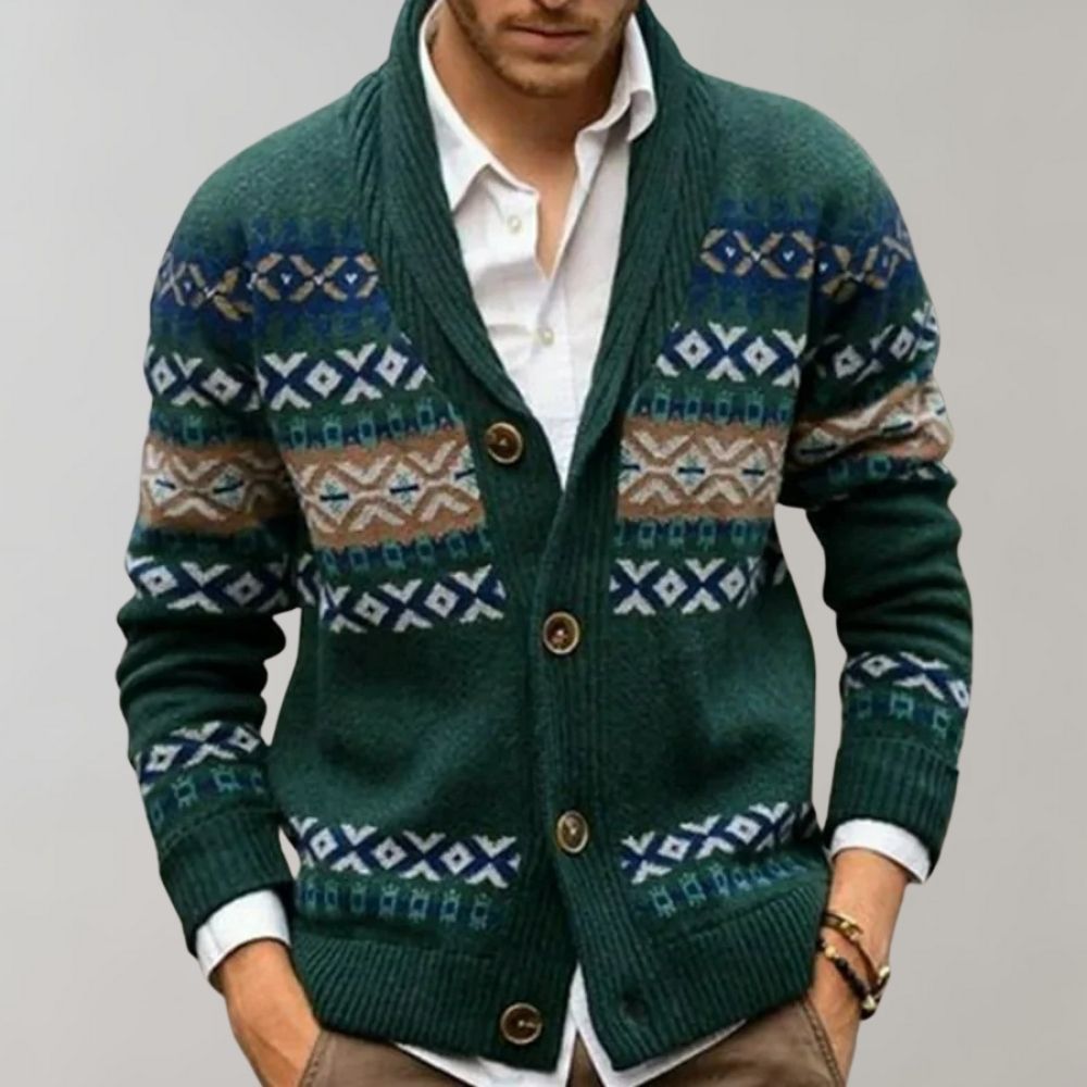 Christmas Cardigan for Men – Cozy Knit Sweater for Holiday Parties