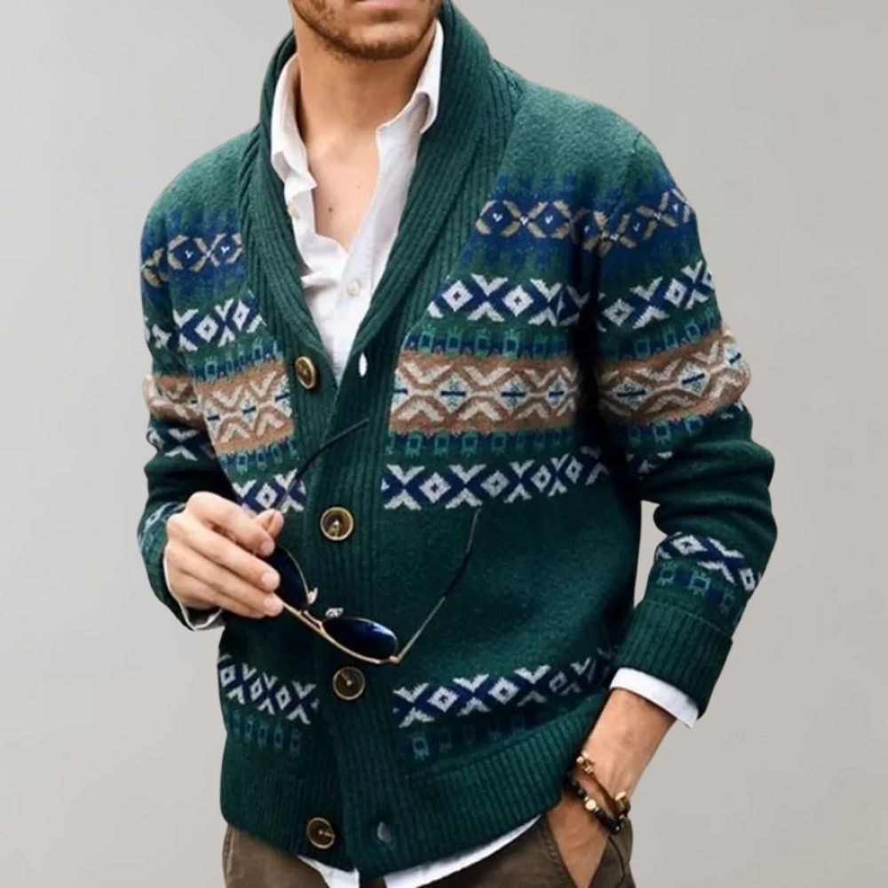 Christmas Cardigan for Men – Cozy Knit Sweater for Holiday Parties