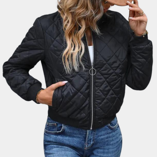 Women's Bomber Jacket – Stylish Lightweight Jacket for Casual and Chic Looks