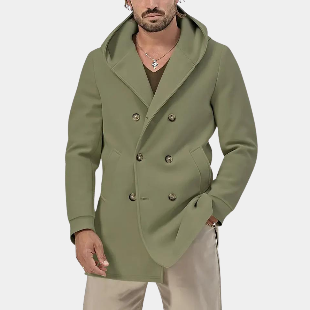 Men's Hooded Coat – Warm Stylish Jacket for Winter Outdoor Activities