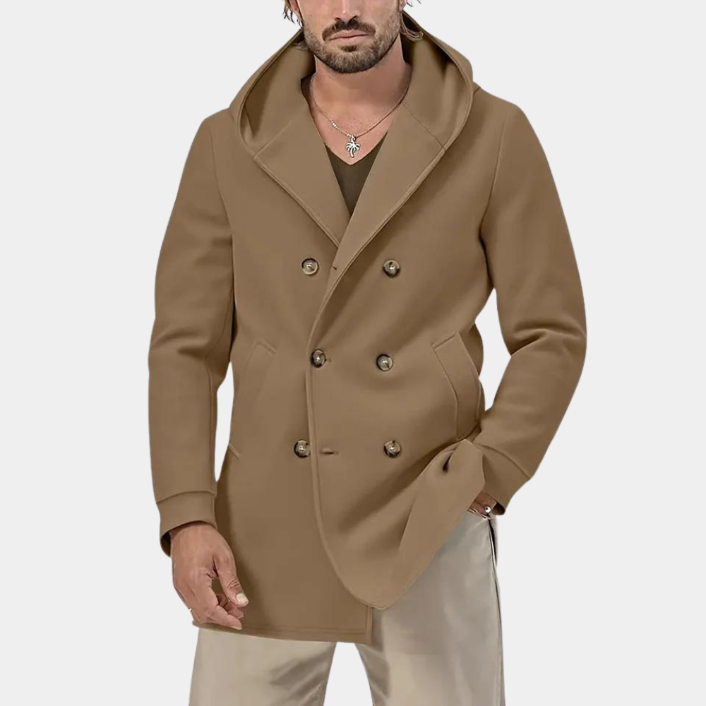 Men's Hooded Coat – Warm Stylish Jacket for Winter Outdoor Activities