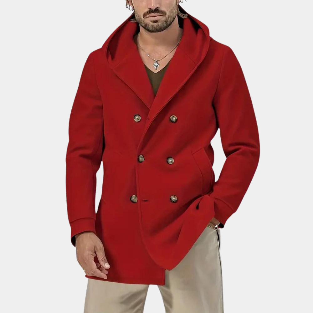 Men's Hooded Coat – Warm Stylish Jacket for Winter Outdoor Activities