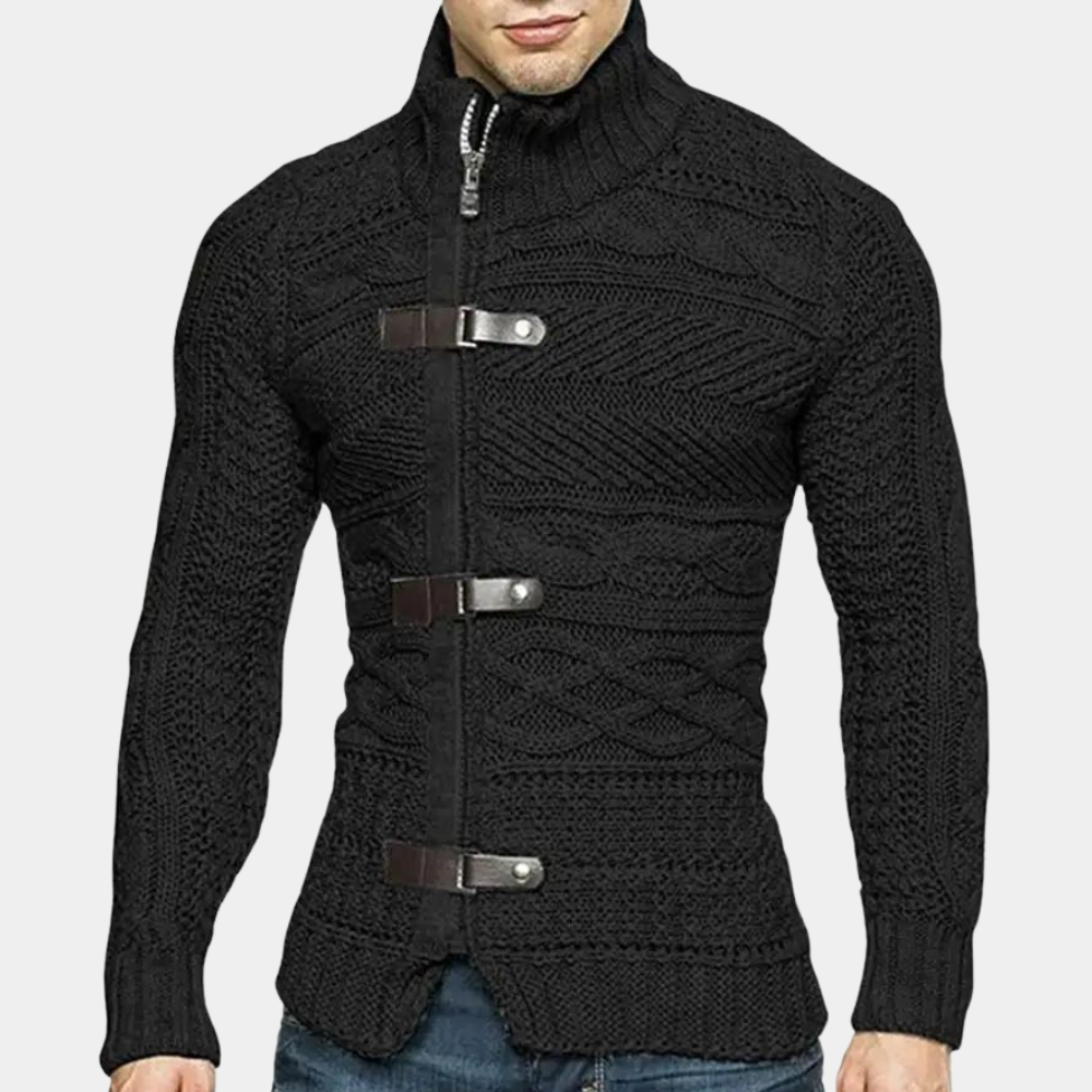 Men's Roll Neck Jumper – Classic Knit Sweater for Winter Style and Warmth