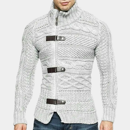 Men's Roll Neck Jumper – Classic Knit Sweater for Winter Style and Warmth