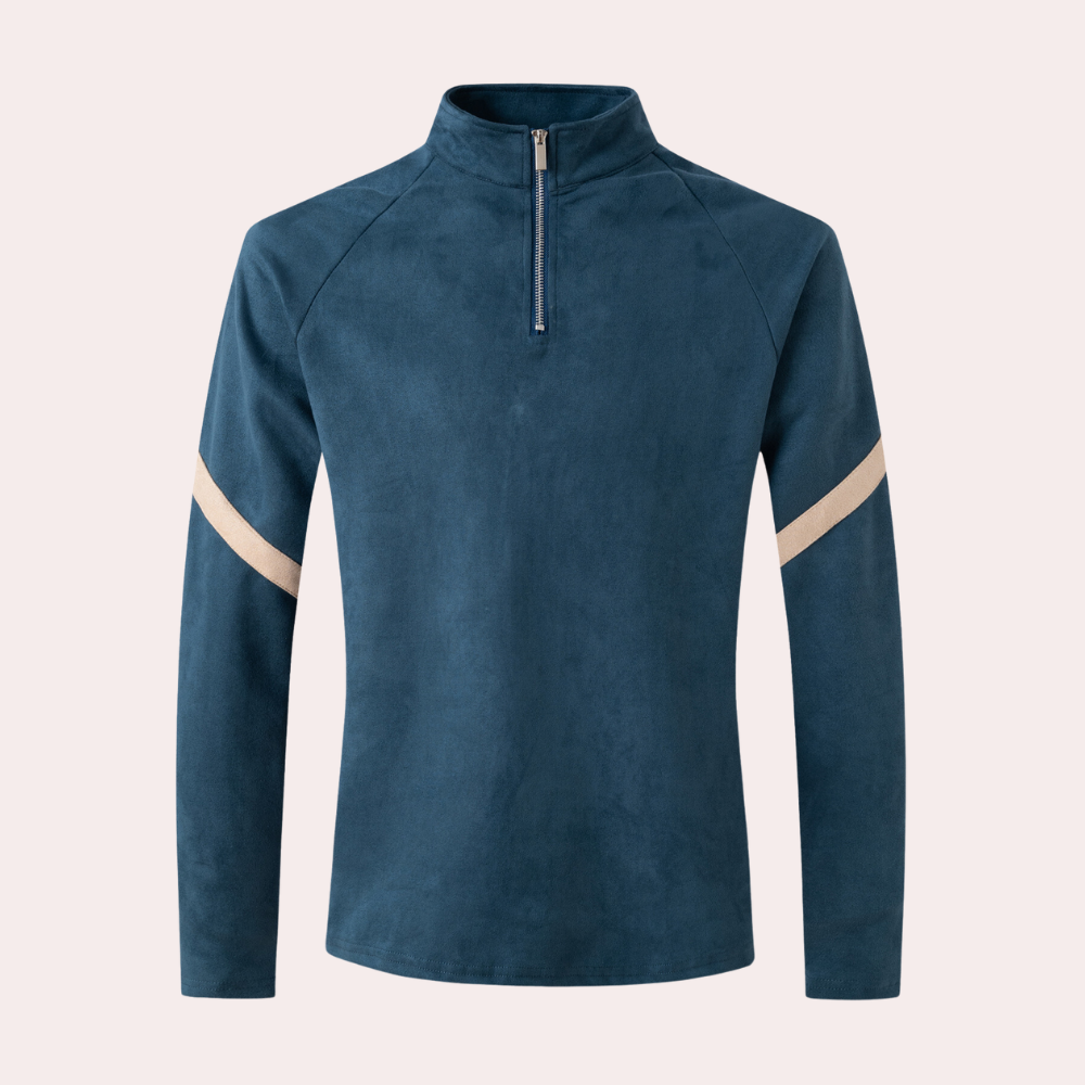 Men's Half-Zip Pullover – Lightweight Fleece Sweater for Casual Wear