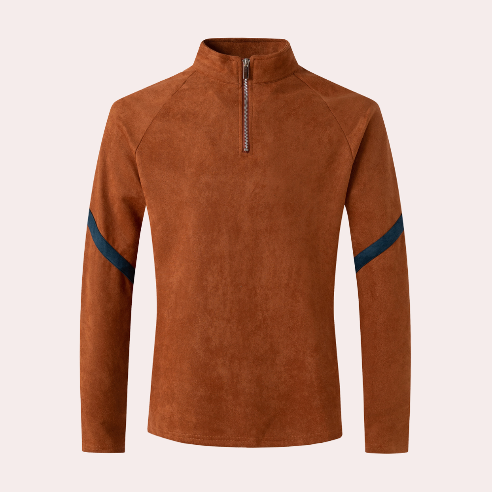 Men's Half-Zip Pullover – Lightweight Fleece Sweater for Casual Wear