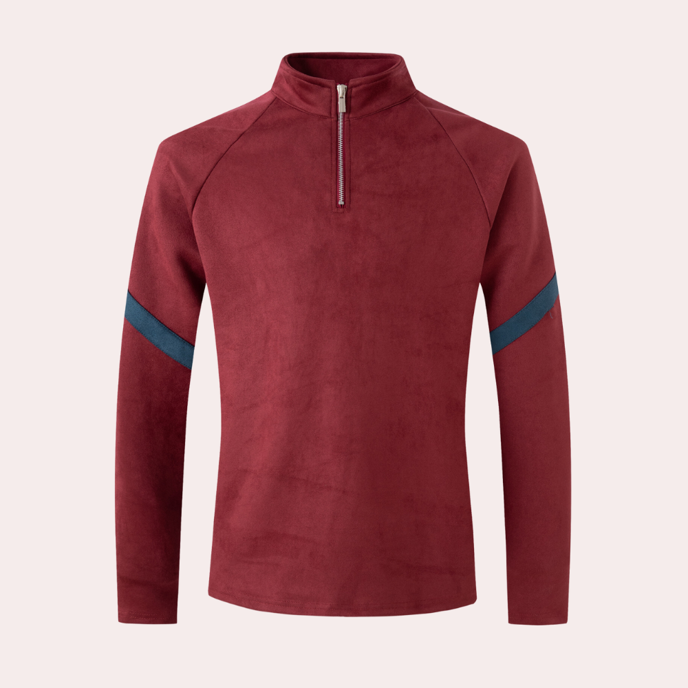 Men's Half-Zip Pullover – Lightweight Fleece Sweater for Casual Wear