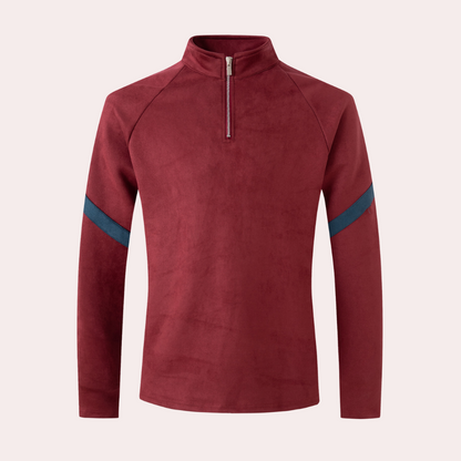 Men's Half-Zip Pullover – Lightweight Fleece Sweater for Casual Wear