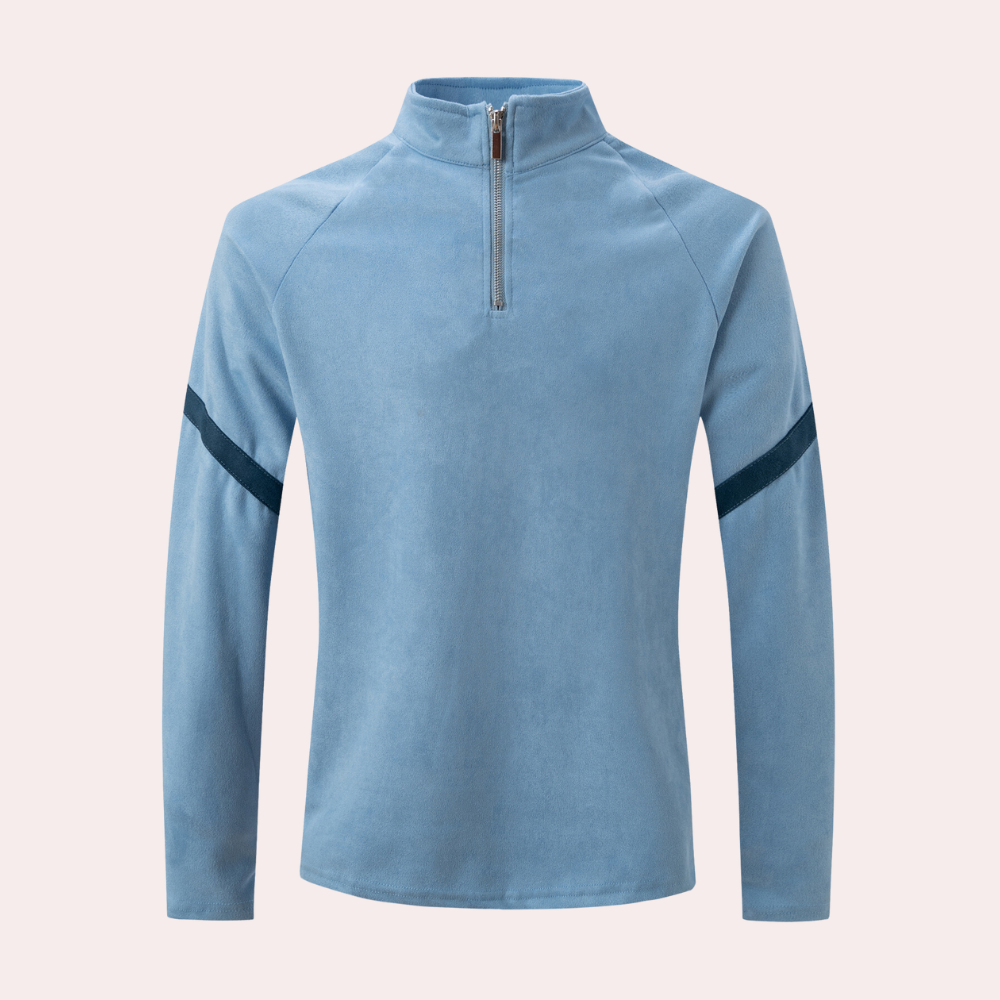 Men's Half-Zip Pullover – Lightweight Fleece Sweater for Casual Wear