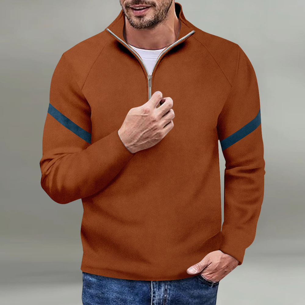 Men's Half-Zip Pullover – Lightweight Fleece Sweater for Casual Wear