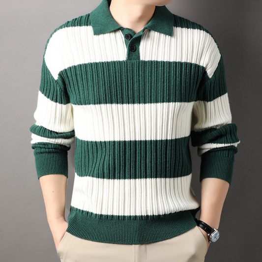 Men's Striped Jumper – Stylish Knit Sweater for Casual and Smart Wear