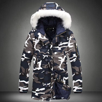 Men's Hooded Coat – Comfortable Warm Jacket for Casual and Outdoor Wear