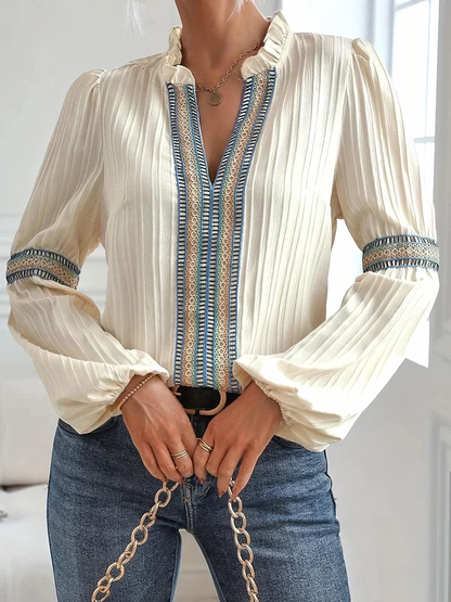 Pleated Blouse for Women – Elegant Lightweight Top with Stylish Design