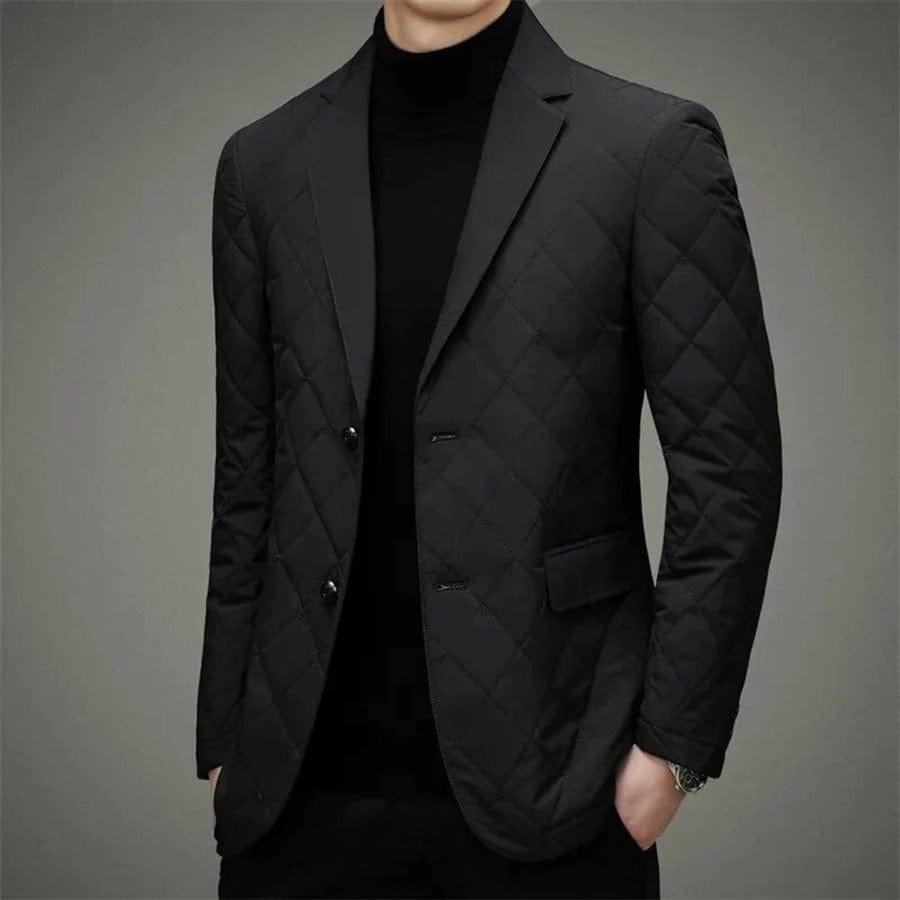 Men's Blazer with Buttons – Elegant Tailored Suit Jacket for Formal Wear