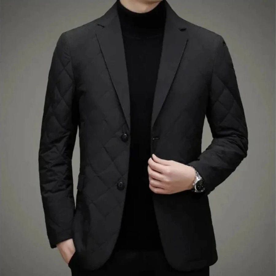 Men's Blazer with Buttons – Elegant Tailored Suit Jacket for Formal Wear