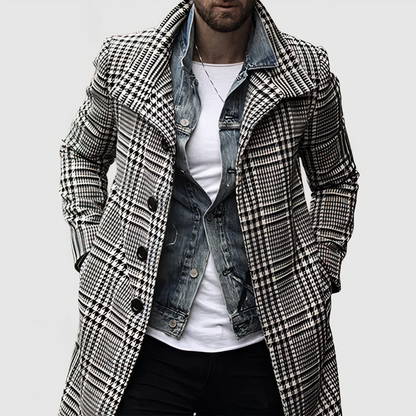 Men's Elegant Coat – Stylish Tailored Overcoat for Formal and Casual Wear