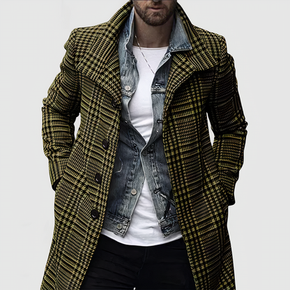 Men's Elegant Coat – Stylish Tailored Overcoat for Formal and Casual Wear